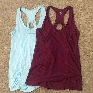 TWO GAIAM Athletic Tank Tops